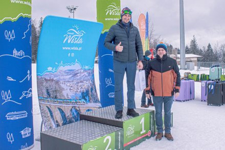 Dekoracje najlepszych IV Biegu o Puchar Wisły